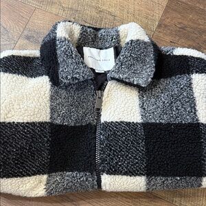 American Eagle Outfitters Black and White Checkered Jacket